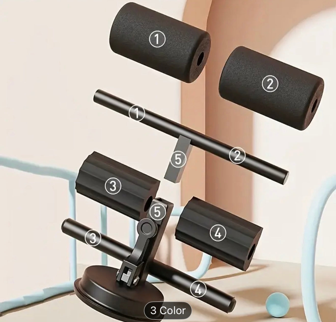 EJERCITADOR DE ABDOMEN CON BANDA ELASTICA